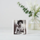 Tattooed Lady Maud Wagner 1907  Vierkante Visitekaartje (Staand voorkant)