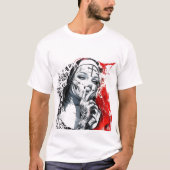 Tattooed Nun Graffiti Art T-shirt (Voorkant)