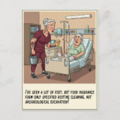 Tattooed Nurse Gives Patient Sponge Bath Get Well Briefkaart (Voorkant)