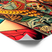 Tattooed Pin-up Meisjes Poster (Hoek)