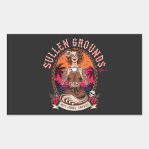 Tattooed Pinup Coffee Lady Retro Vintage