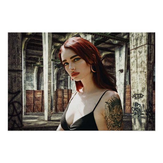 Tattooed Redhead Perfect Poster (Voorkant)