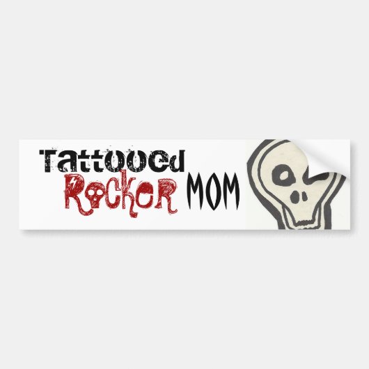 Tattooed Rocker Ma Sticker (Voorkant)