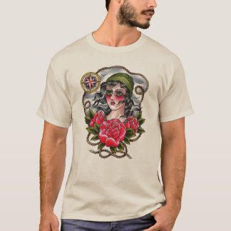 Tattooed Sailor Girl T-shirt
