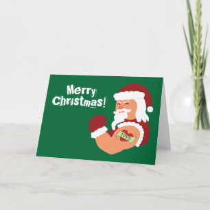 Tattooed Santa Feestdagen Kaart