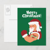 Tattooed Santa Feestdagenkaart (Voorkant / Achterkant)