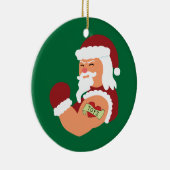Tattooed Santa Keramisch Ornament (Rechts)
