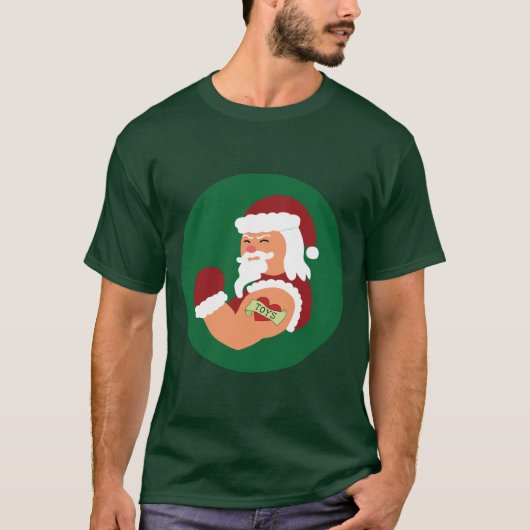 Tattooed Santa T-Shirt (Voorkant)