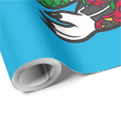 Tattooed Sumo Cat |Adorable Cat Cadeaupapier (Rol Hoek)