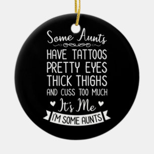 Tattooed tante keramisch ornament