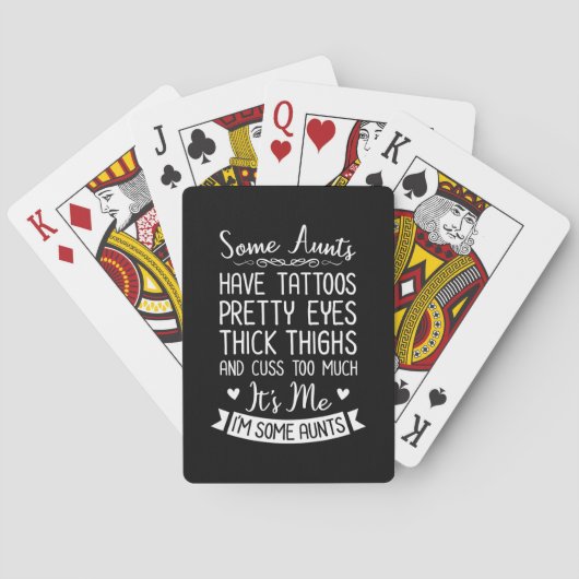 Tattooed tante pokerkaarten (Achterkant)
