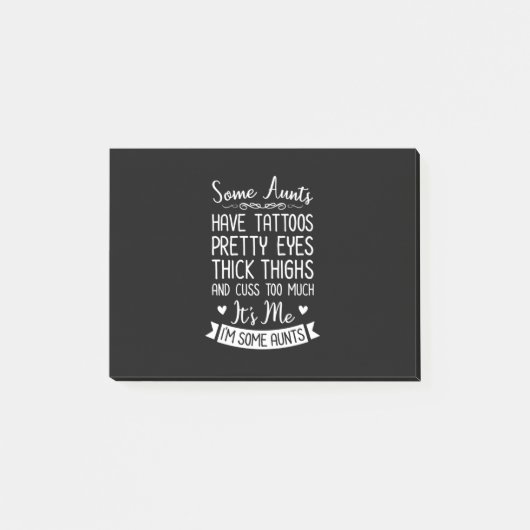 Tattooed tante post-it® notes (Voorkant)