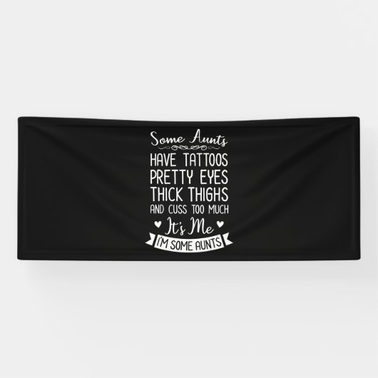 Tattooed tante spandoek (Horizontaal)