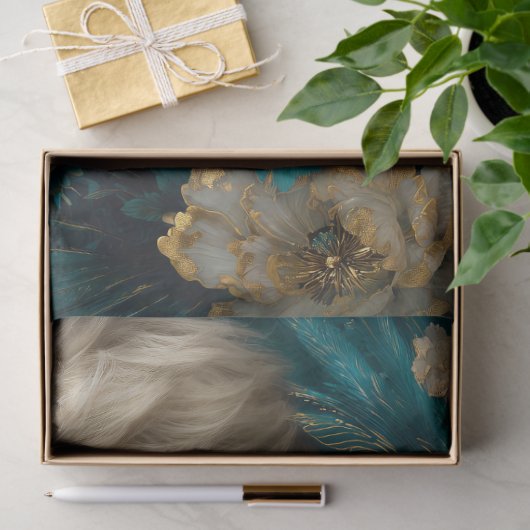 Tattooed Woman Dragon Fantasy Tissue Paper Tissuepapier (Geschenk)