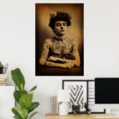 Tattooed Woman Poster (Thuiskantoor)