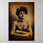Tattooed Woman Poster (Voorkant)