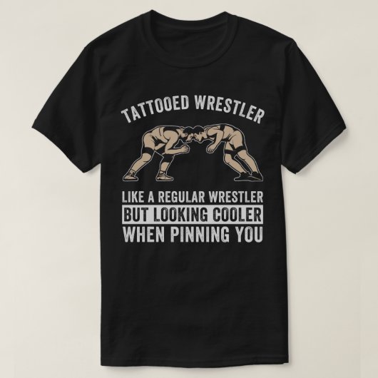 Tattooed Wrestler Funny Wrestling voor mannen T-shirt (Design voorkant)