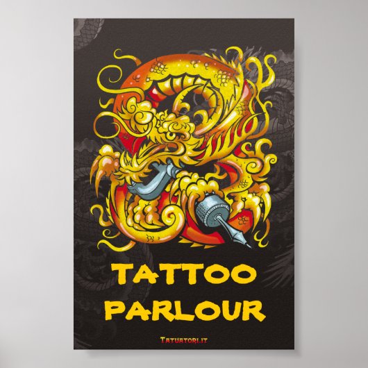 Tattooer Dragon Poster (Voorkant)