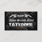 Tattooer Japanse draak Visitekaartje (Achterkant)