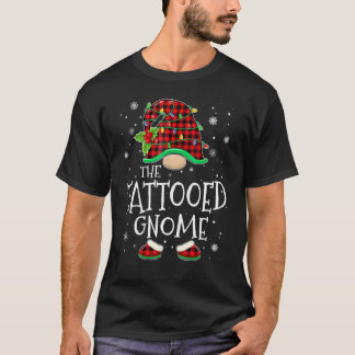 Tattoog Gnome Red Pset Matching Family Kerstmis T-shirt