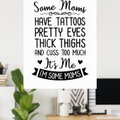 Tattoog mam Ik ben het Poster (Thuiskantoor)