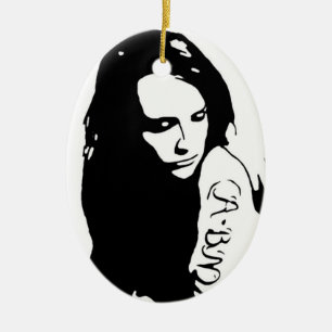 Tattoog-meisje Keramisch Ornament