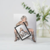 Tattoog Modelkunstfotografie Briefkaart (Staand voorkant)