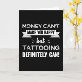 Tattooing maakt je gelukkig Funny Gift Kaart (Gele Bloem)