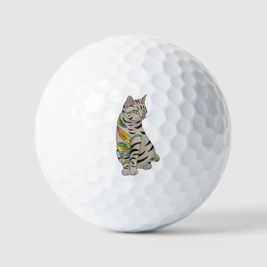 Tattookatze  golfballen (Voorkant)