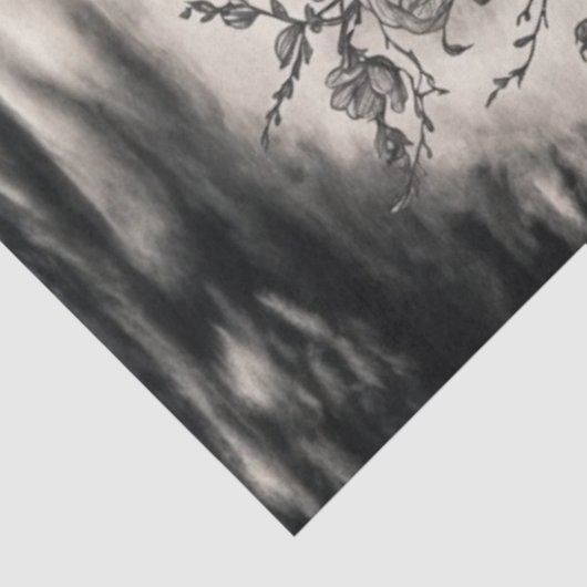  Tattoos anker - zwart-wit decoupage Tissuepapier (Detail)