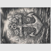 Tattoos anker - zwart-wit decoupage Tissuepapier (Voorkant)