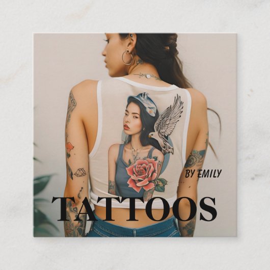 Tattoos Artist Graphic Visitekaartje (Voorkant)