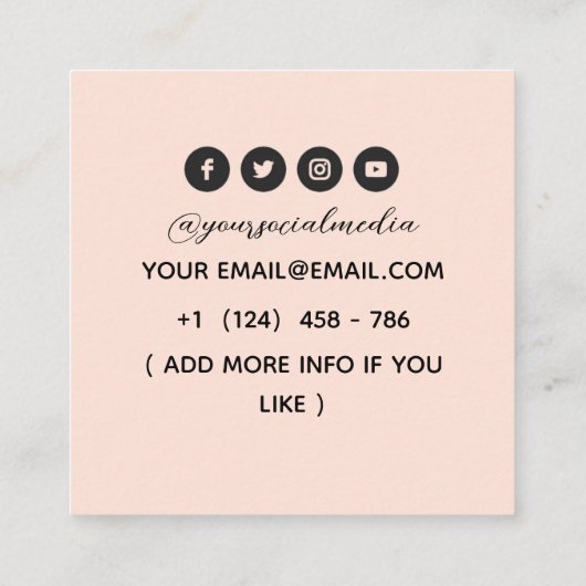 Tattoos Artist Graphic Visitekaartje (Achterkant)