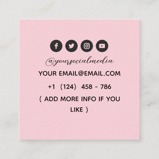 Tattoos Artist Graphic Visitekaartje (Achterkant)