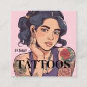 Tattoos Artist Graphic Visitekaartje (Voorkant)