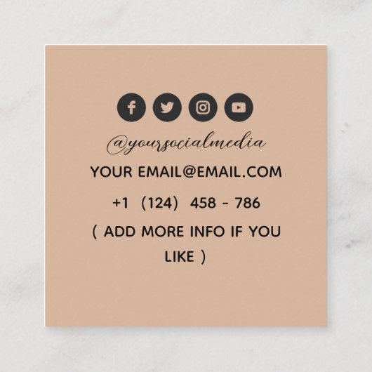 Tattoos Artist Graphic Visitekaartje (Achterkant)