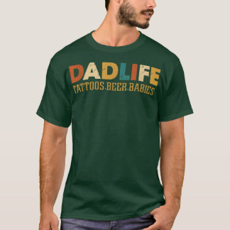 Tattoos Beer Babies Pap Vaderdag Tattoo D T-shirt