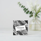 Tattoos door Jouw naam exotische antieke kalligraf Vierkante Visitekaartje (Staand voorkant)