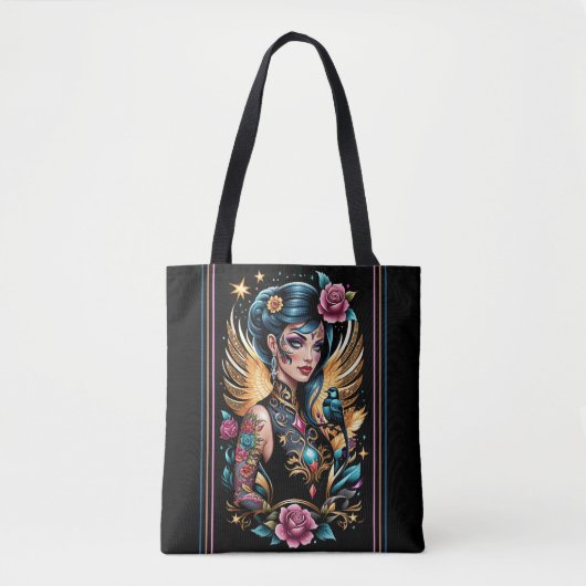 Tattoos en Rozen 2 Tote Bag (Voorkant)