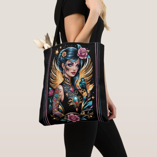 Tattoos en Rozen 2 Tote Bag (Dichtbij)