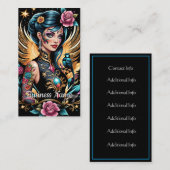 Tattoos en Rozen 2 Visitekaartje (Voorkant / Achterkant)