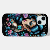 Tattoos en Rozen Case-Mate iPhone Case (Achterkant (horizontaal))