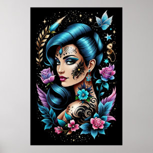 Tattoos en Rozen Poster
