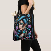 Tattoos en Rozen Tote Bag (Dichtbij)