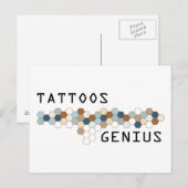 Tattoos Genius Briefkaart (Voorkant / Achterkant)