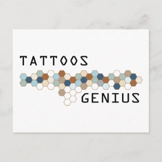 Tattoos Genius Briefkaart