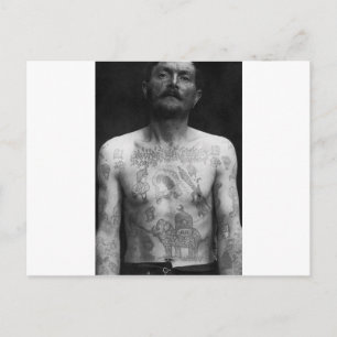 Tattoos in gevangenissen briefkaart
