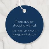 Tattoos Line Art | Abstract Navy blauw donkergrijs Bedankjes Labels (Achterkant)