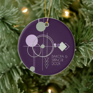 Tattoos Linework   Boheems Paarse groene Abstract Keramisch Ornament