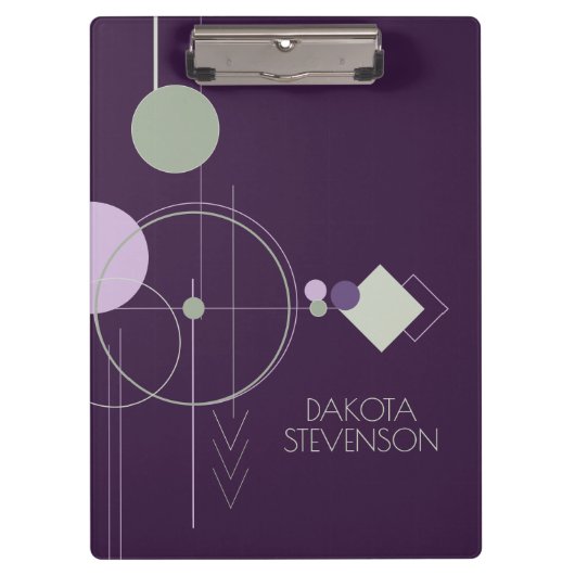 Tattoos Linework | Boheemse Paarse groene branding Klembord (Voorkant)